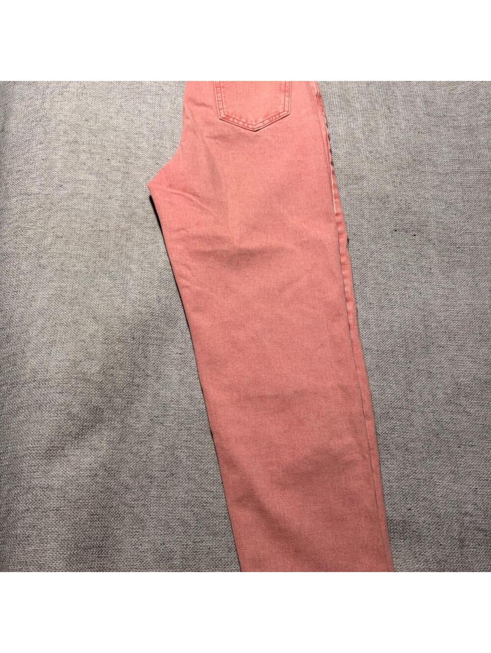 SHEIN Petite Coral Denim Jeans — Size XXS